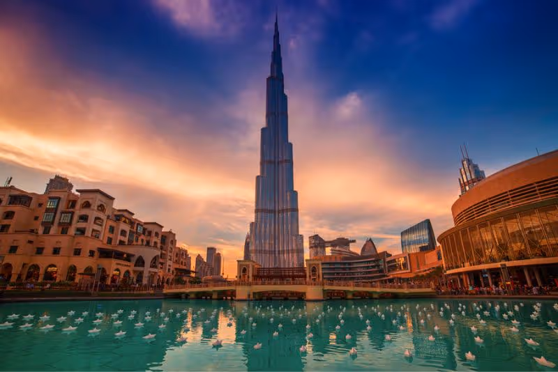 The Burj Khalifa in Dubai